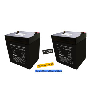 Ttec 12V 5AH Bakımsız Kuru Akü 2 Adet Ttec 12V 5AH Bakımsız Kuru Akü 2 Adet